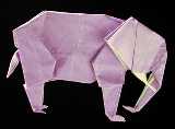 Origami Elephant by John Montroll on giladorigami.com