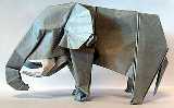 Origami Elephant by John Montroll on giladorigami.com