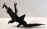 Origami Dragon - three headed by John Montroll on giladorigami.com