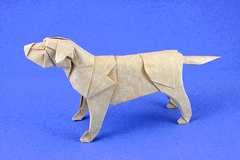 Origami Labrador retriever by Quentin Trollip on giladorigami.com