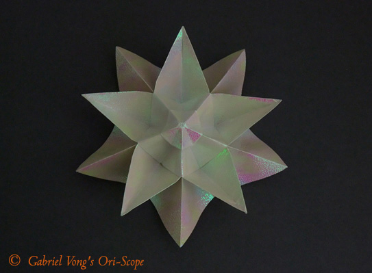 Origami 10 pointed star by Philip Shen on giladorigami.com