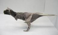 Origami Carnotaurus by Satoshi Kamiya on giladorigami.com