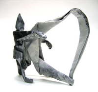 Origami Harpist by Marc Kirschenbaum on giladorigami.com