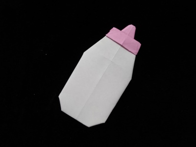 Origami Baby bottle by Enomoto Nobuyoshi on giladorigami.com