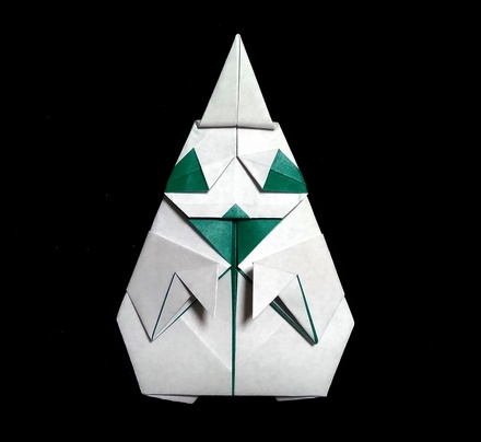 Origami Child as a ghost by Kodama Isao on giladorigami.com