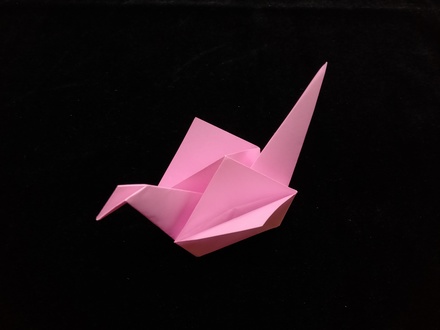 Origami Crane dish by Shirley Johannesma on giladorigami.com