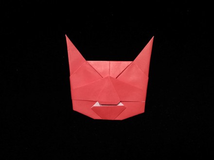 Origami Demon mask by Ishikura Kimiyo on giladorigami.com