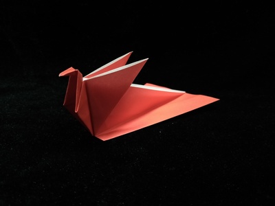 Origami Flapping pheasant bookmark by Joel Stern on giladorigami.com