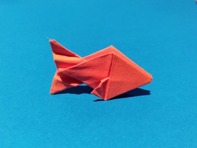 Origami Goldfish by John Montroll on giladorigami.com