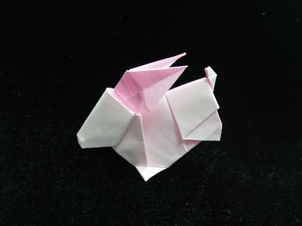 Origami Hopping rabbit by Takenao Handa on giladorigami.com