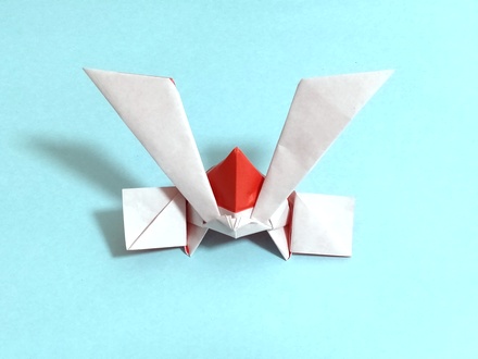 Origami Japanese helmet by Matsuno Yukihiko on giladorigami.com