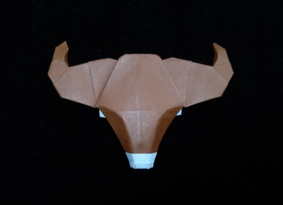 Origami Ox hat by Bernie Peyton on giladorigami.com