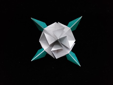 Origami Rose with leaves by Niwa Taiko on giladorigami.com