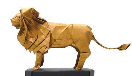 Origami Lion by Satoshi Kamiya on giladorigami.com