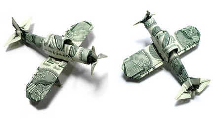 Origami Zero fighter plane by Won Park on giladorigami.com