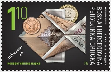 Bosnia and Herzegovina (Serb. Admin - Srpska) 2023 Convertible Mark, 25 Years (Postage)